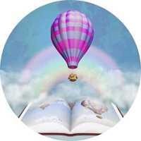 book with a balloon